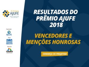 Imagem com slogan do premio AJUFE.