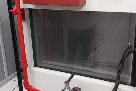Sistema contra incêndio gás) - datacenter container